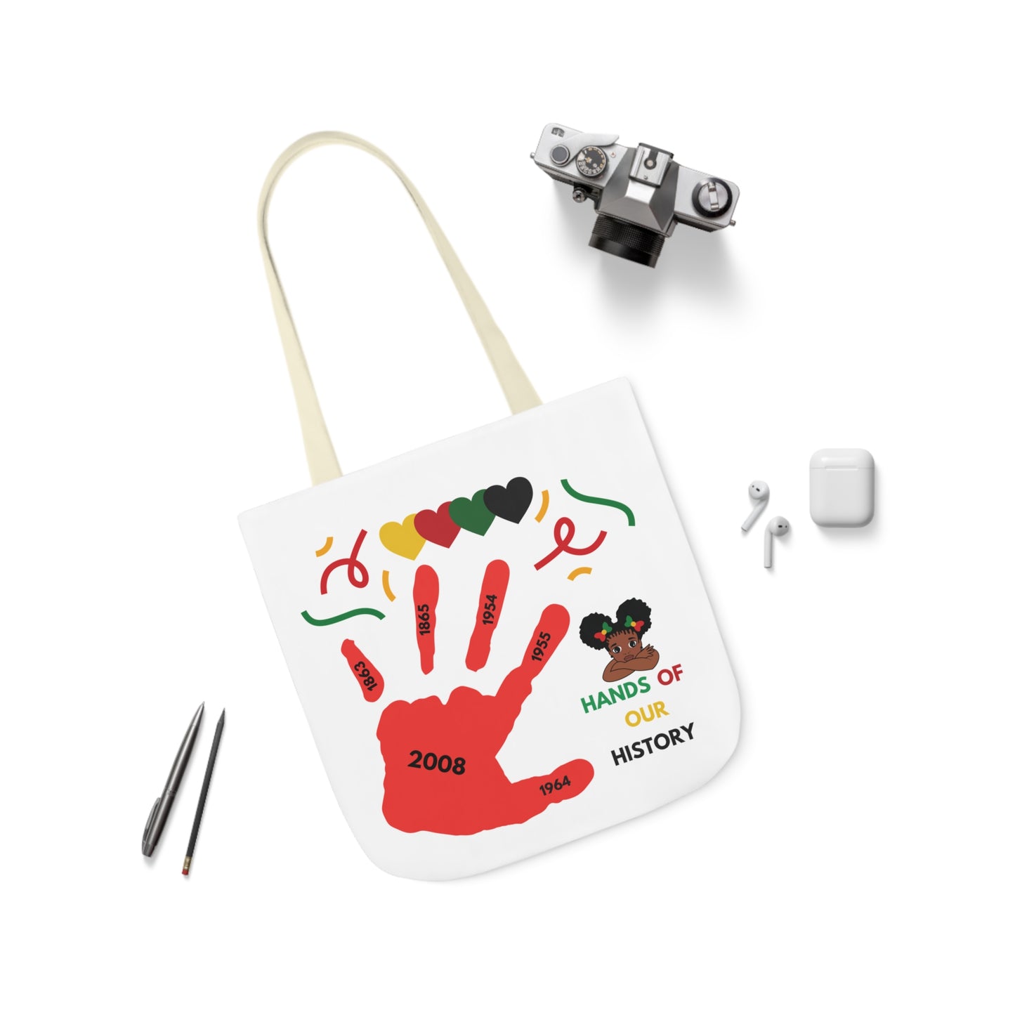 Black History Canvas Tote Bag