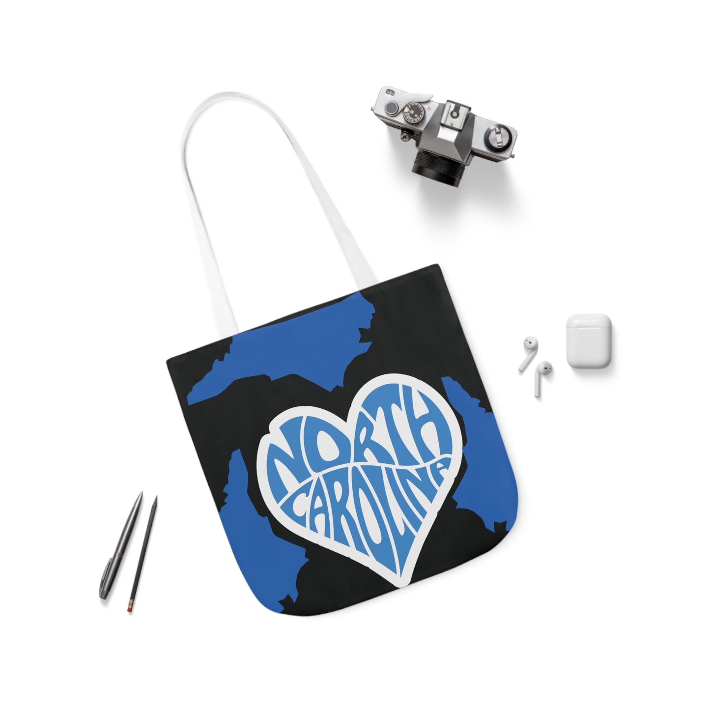 Canvas Tote Bag, North Carolina Black