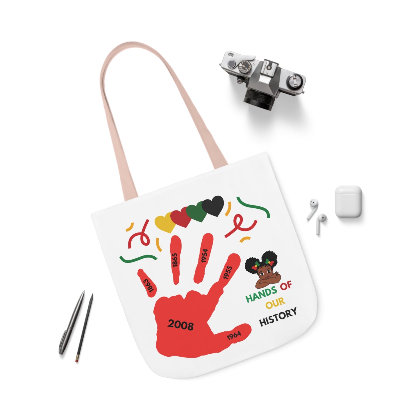 Black History Canvas Tote Bag