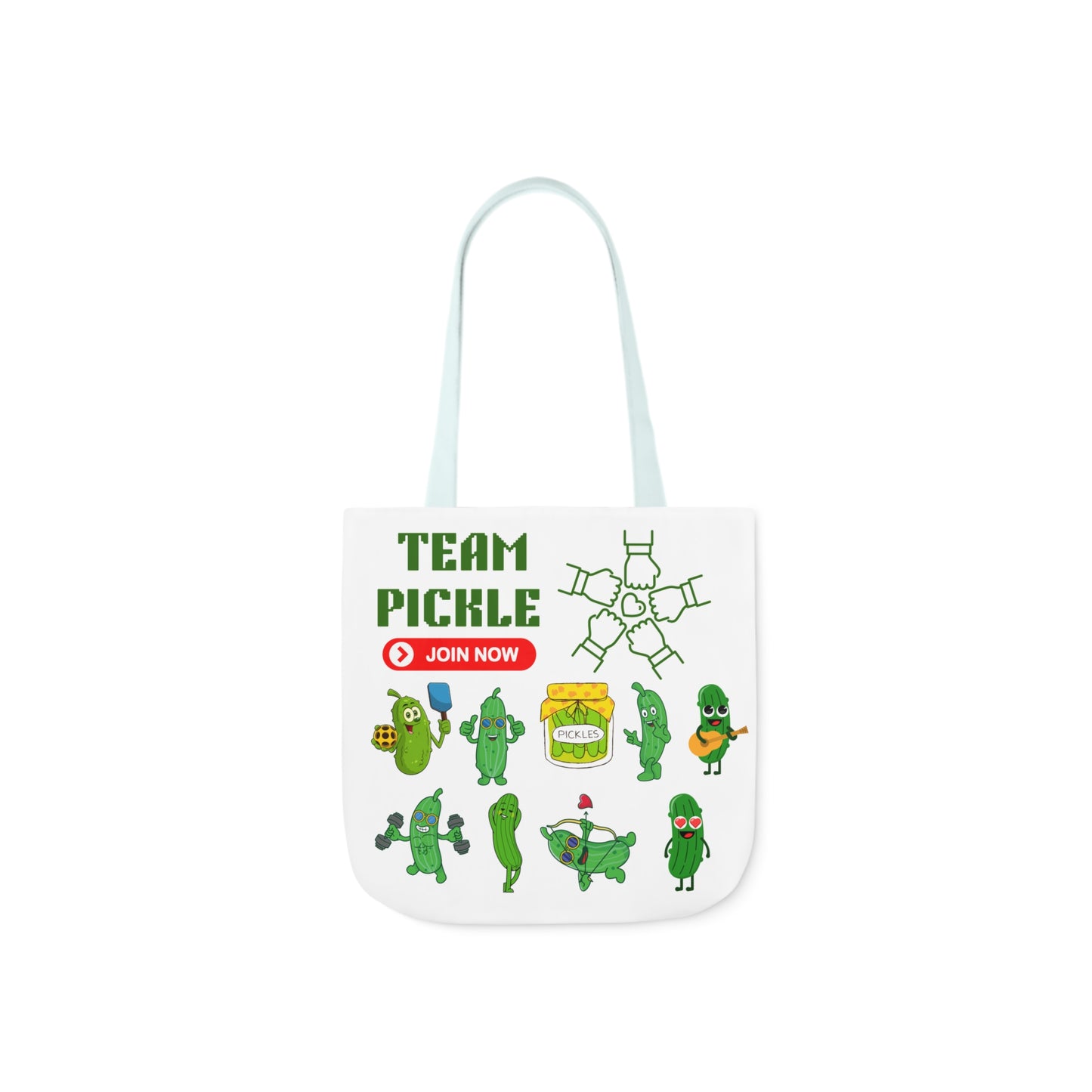 Turtle Canvas Tote Bag, 5-Color Straps