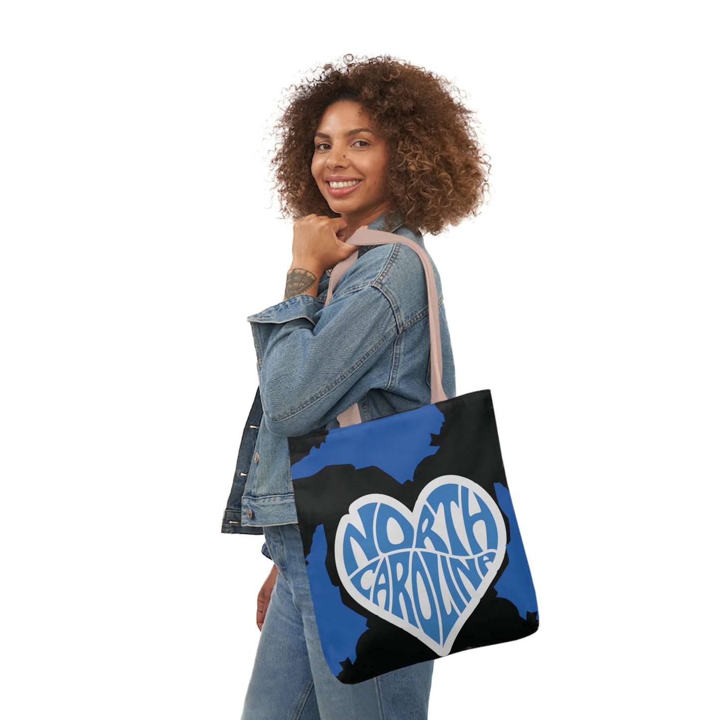 Canvas Tote Bag, North Carolina Black