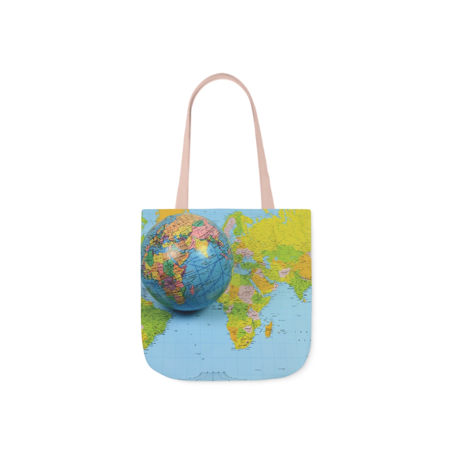 Canvas Tote Bag - Black Personalized City with Map Design
