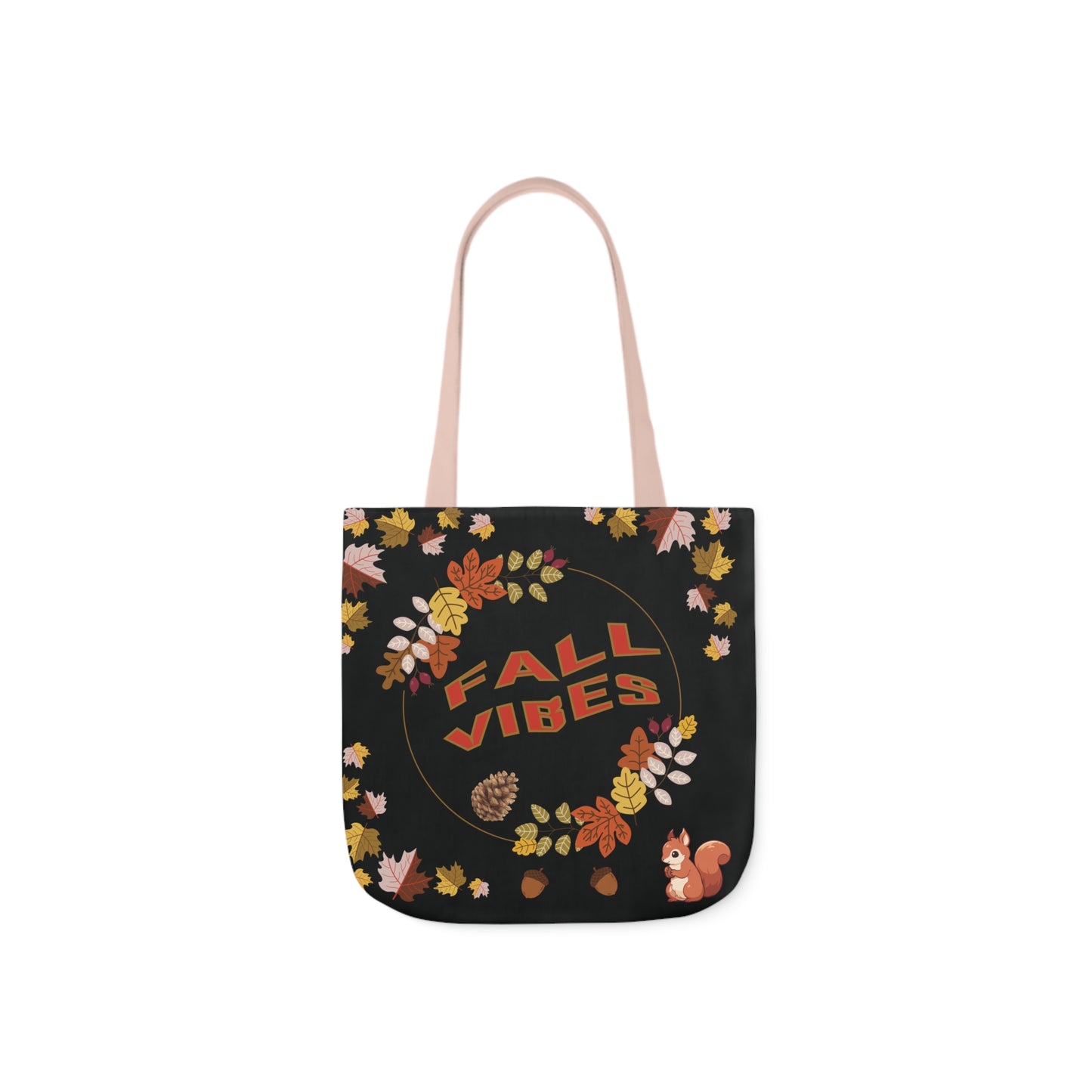 Fall Canvas Tote Bag, 5-Color Straps