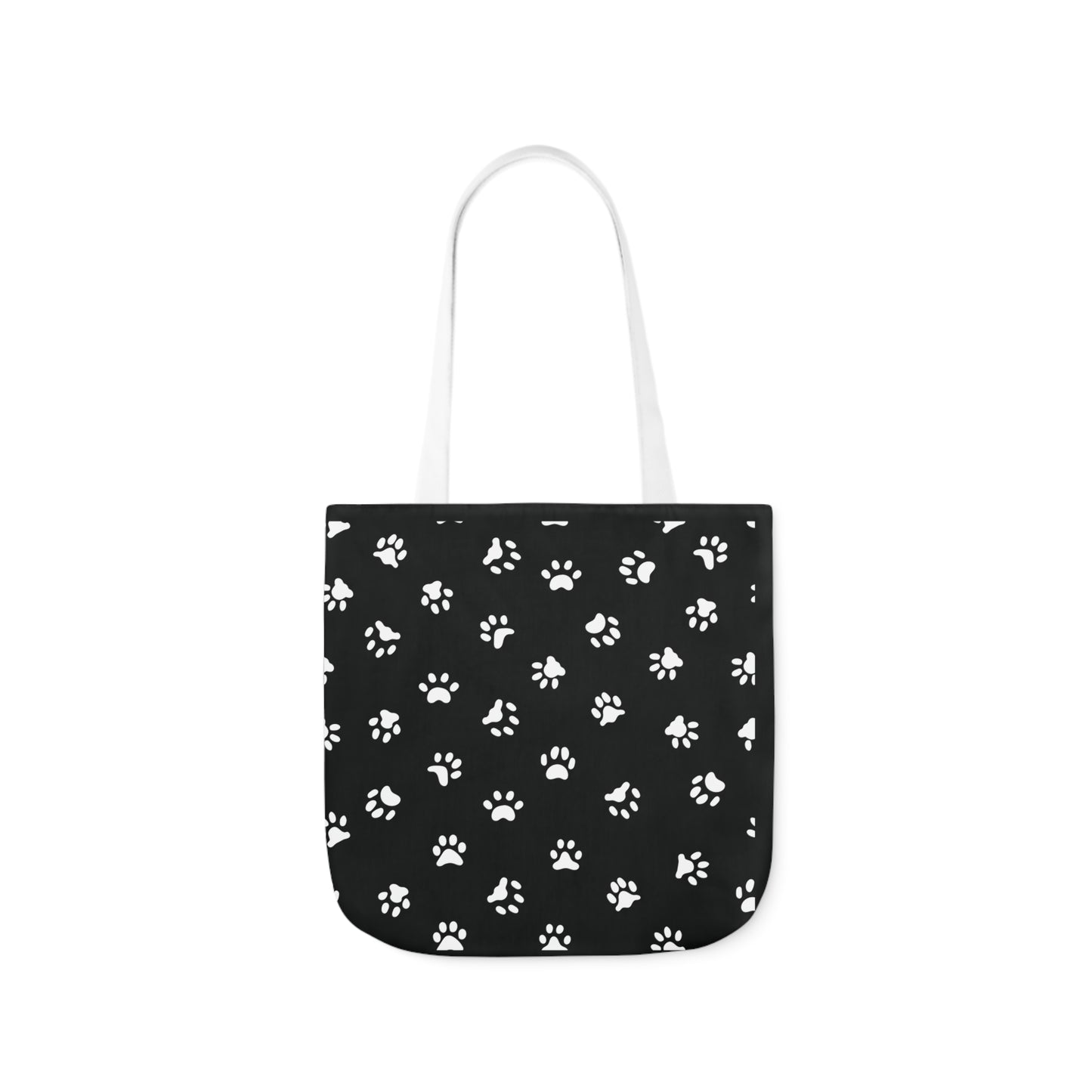 Black Personalized Dog Family Canvas Tote Bag