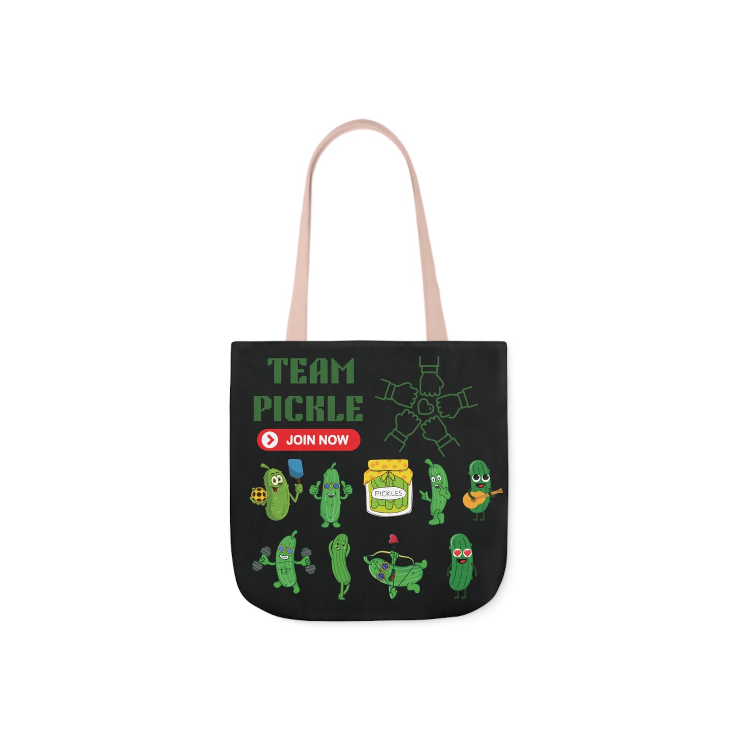 Turtle Canvas Tote Bag, 5-Color Straps