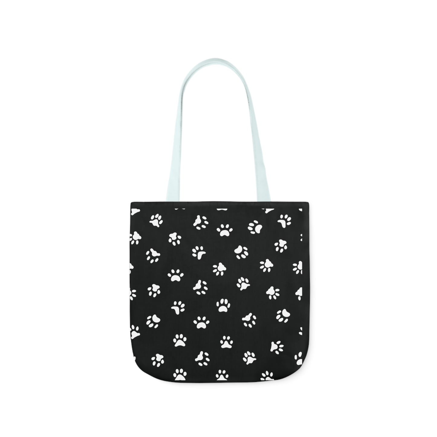 Black Personalized Dog Family Canvas Tote Bag