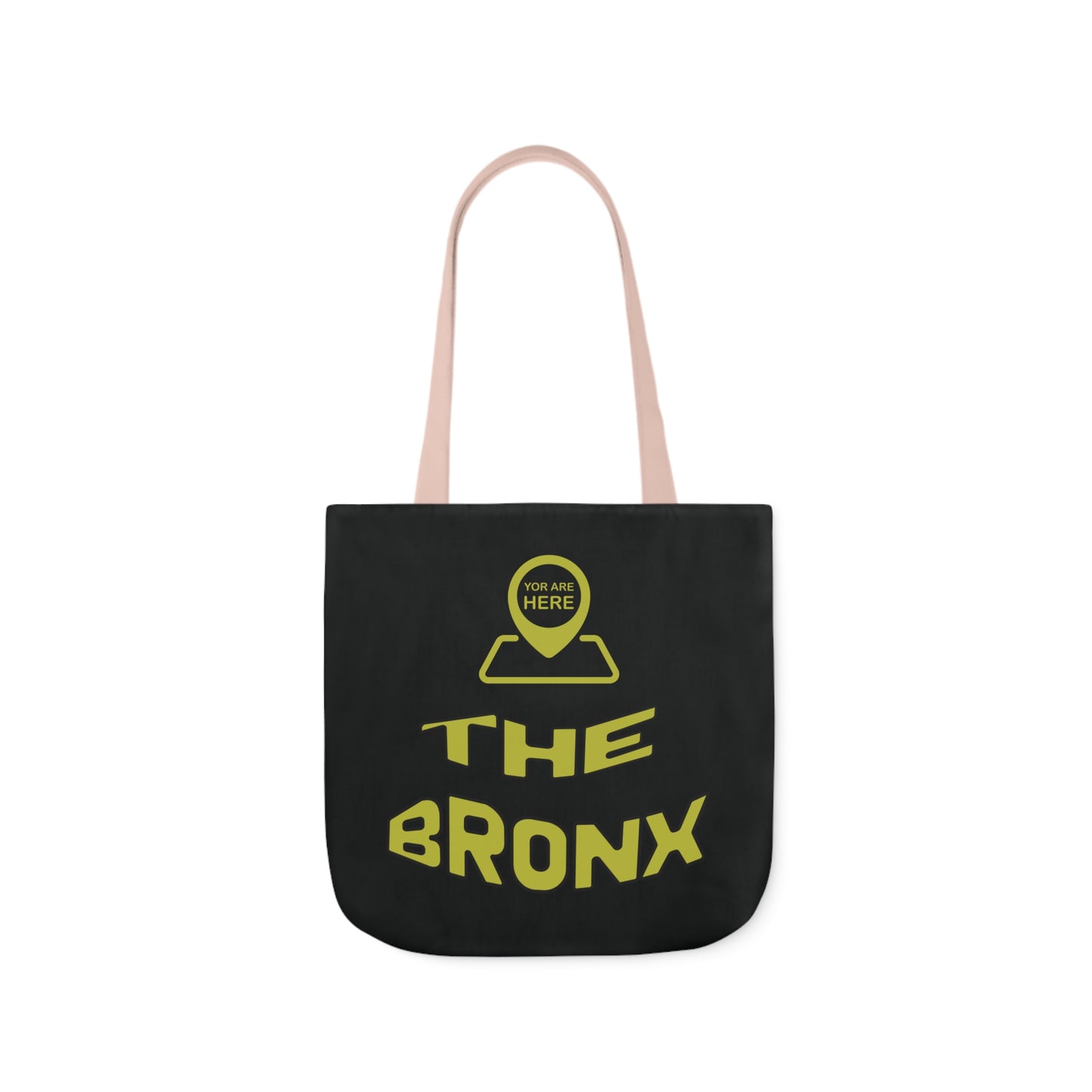 Canvas Tote Bag - Black Personalized City with Map Design