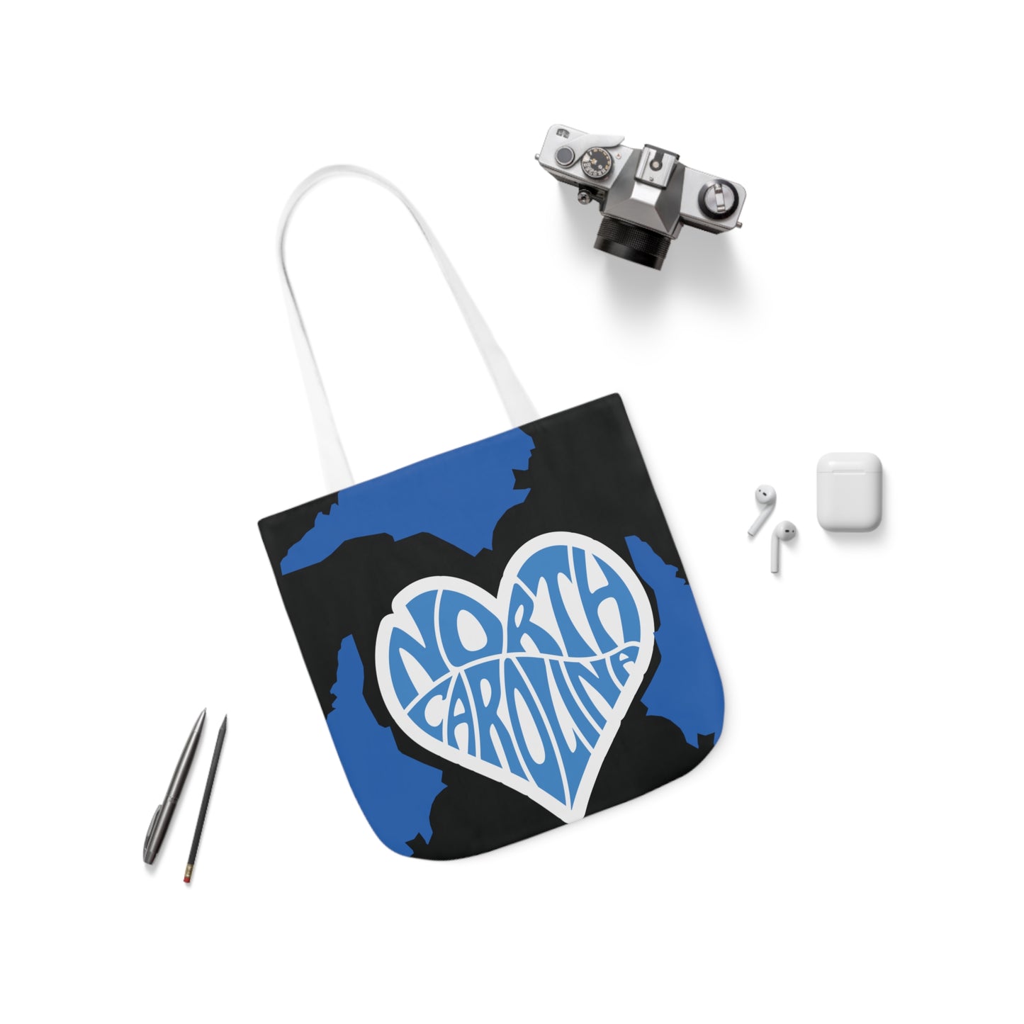 Canvas Tote Bag, North Carolina Black