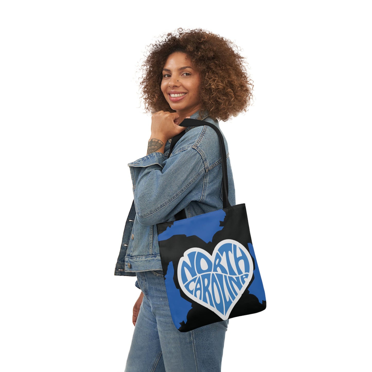 Canvas Tote Bag, North Carolina Black