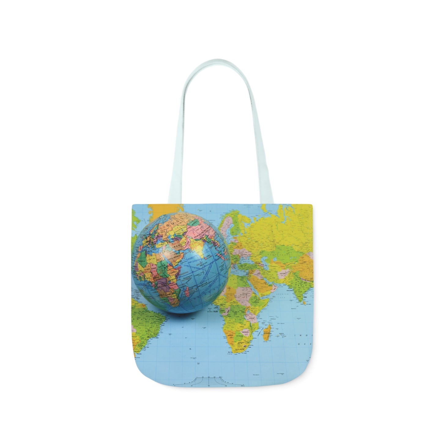 Canvas Tote Bag - Black Personalized City with Map Design