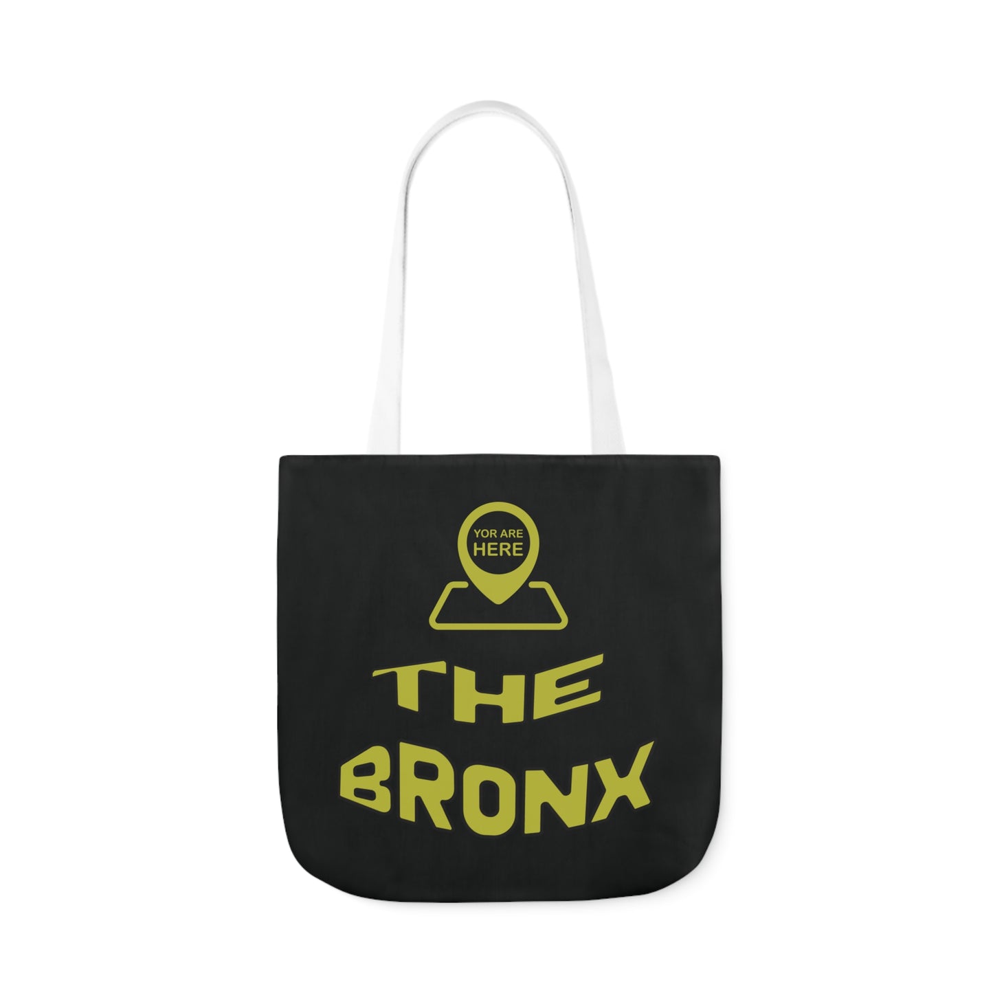 Canvas Tote Bag - Black Personalized City with Map Design