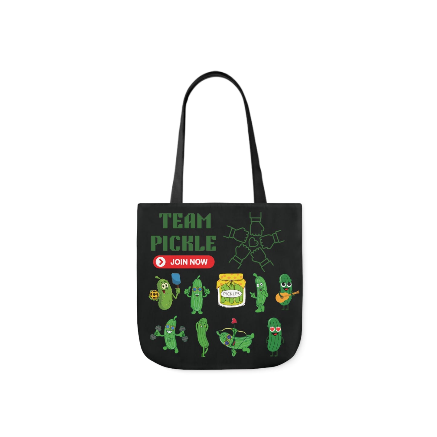 Turtle Canvas Tote Bag, 5-Color Straps