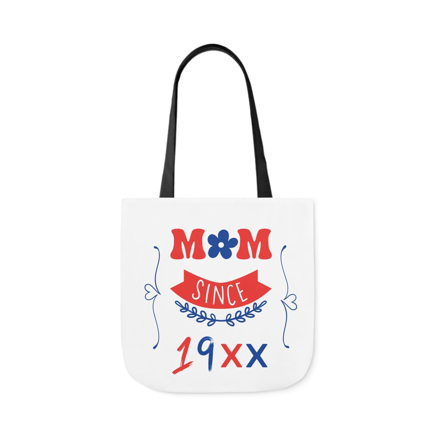 Mom White Canvas Tote Bag
