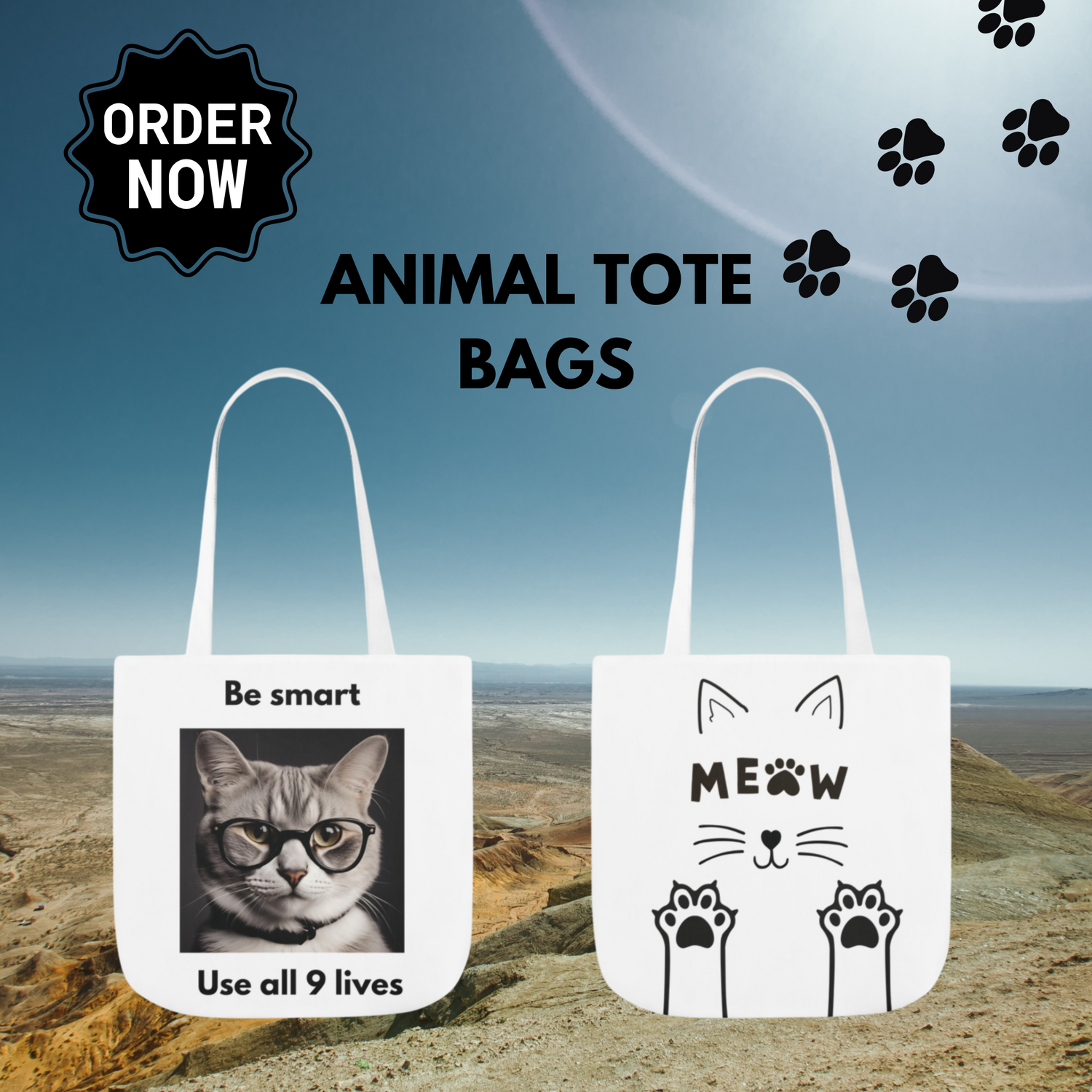 Animal Tote Bags