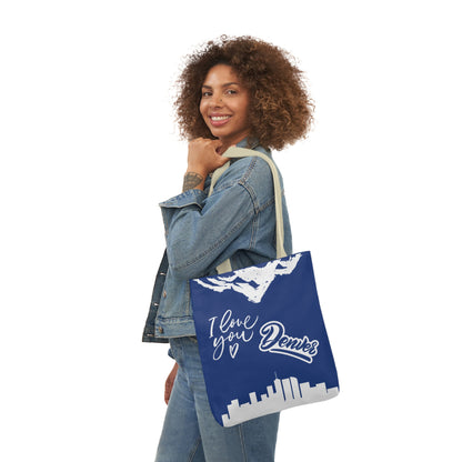 Canvas Tote Bag Denver Colorado Theme