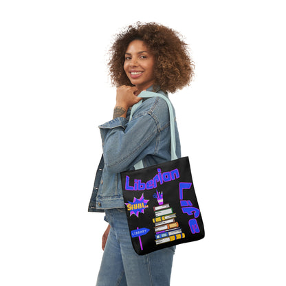 Librarian Tote Bag, 5-Color Straps