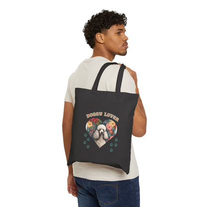 Dog lovers Cotton Canvas Tote Bag