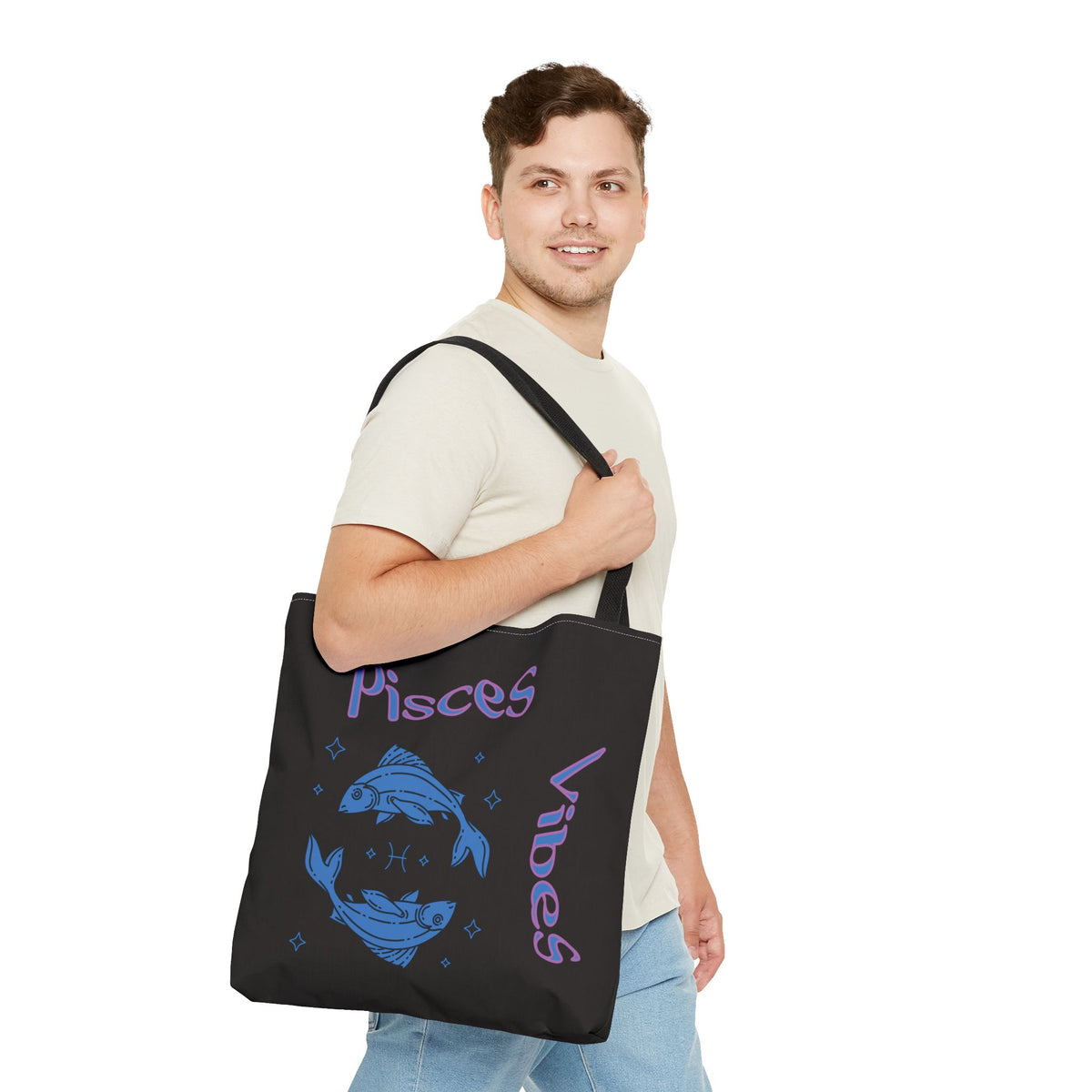 Pisces Vibes Zodiac Tote