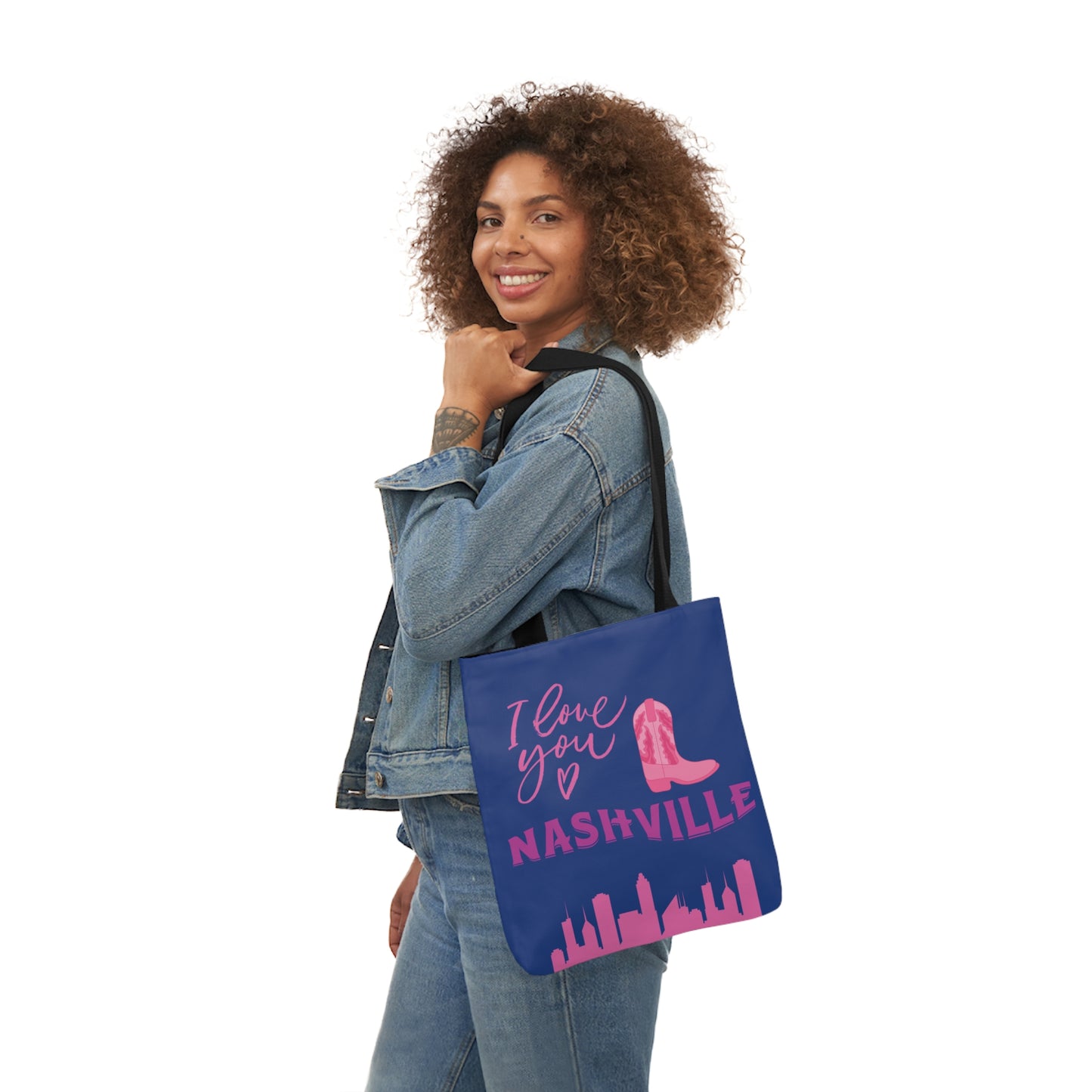 Canvas Tote Bag Nashville Blue