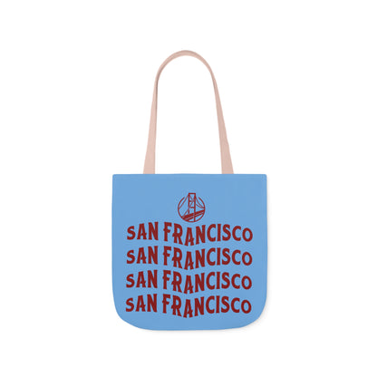 Canvas Tote Bag, San Francisco Light Blue