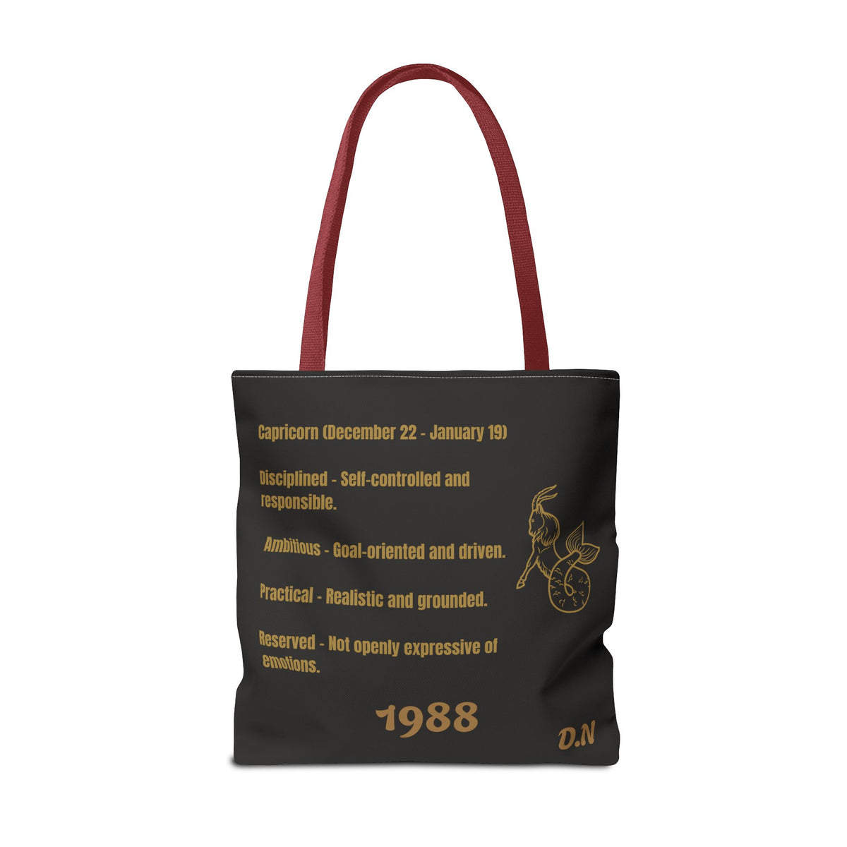 Capricorn Vibes Tote Bag — Zodiac Birthday Gift (December 22–January 19)