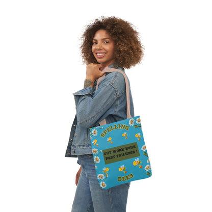 Bubble bee Canvas Tote Bag, 5-Color Straps