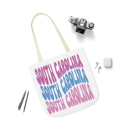 South Carolina Canvas Tote Bag, 5-Color Straps