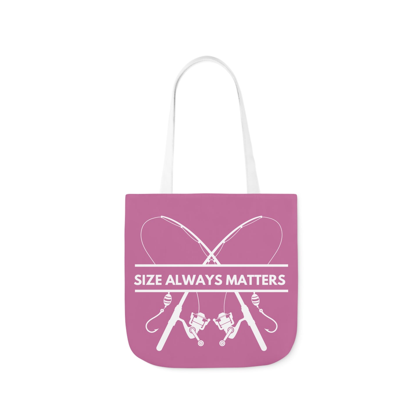 Fishing Canvas Pink Tote Bag