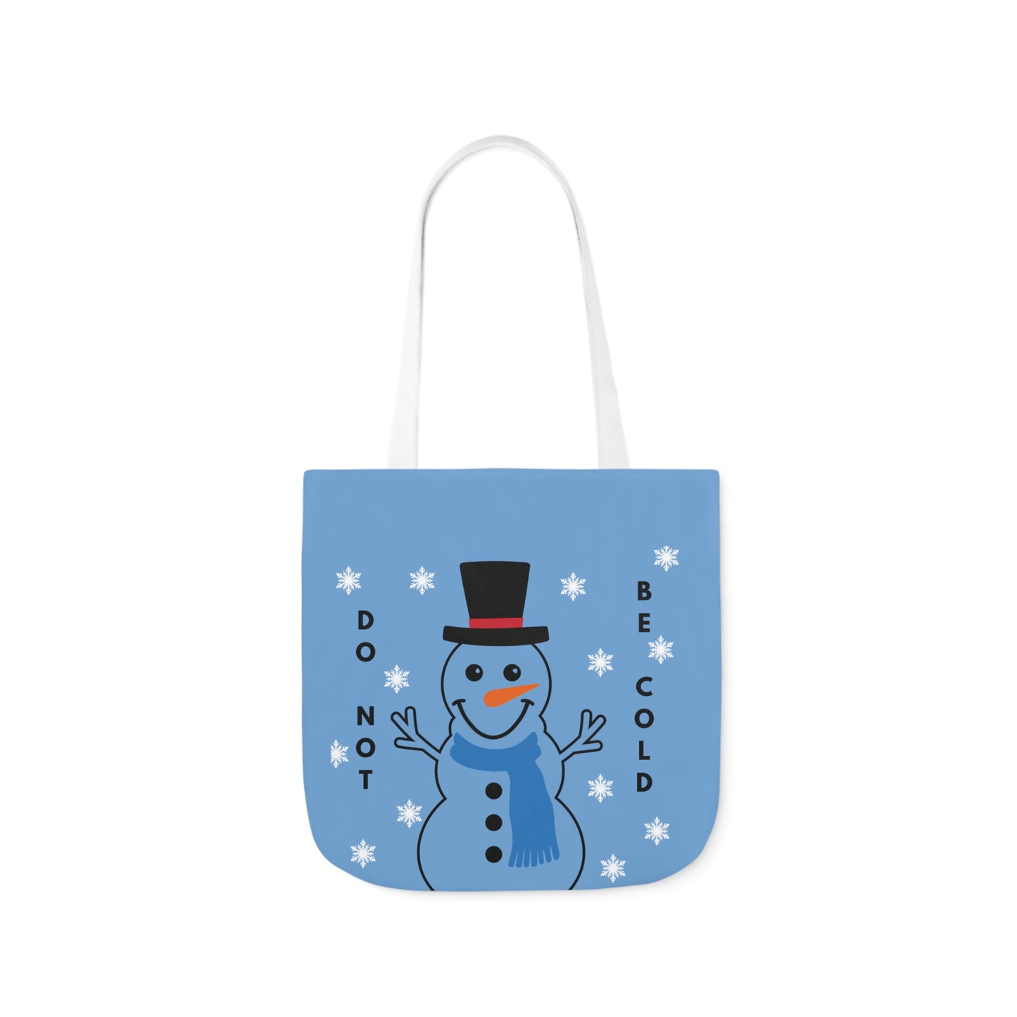 Blue Snowman Tote Bag