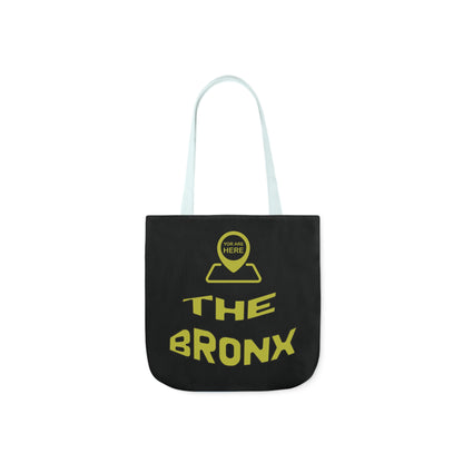 Canvas Tote Bag - Black Personalized City with Map Design