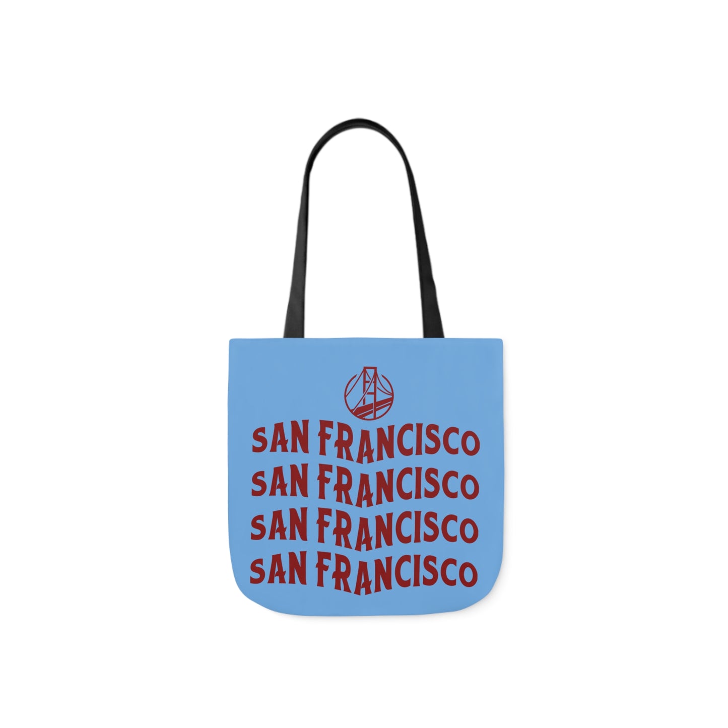 Canvas Tote Bag, San Francisco Light Blue