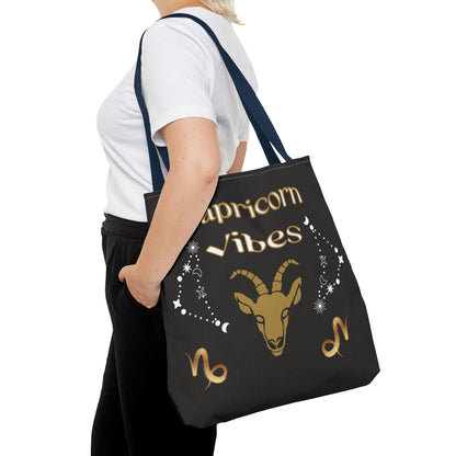 Capricorn Vibes Tote Bag — Zodiac Birthday Gift (December 22–January 19)