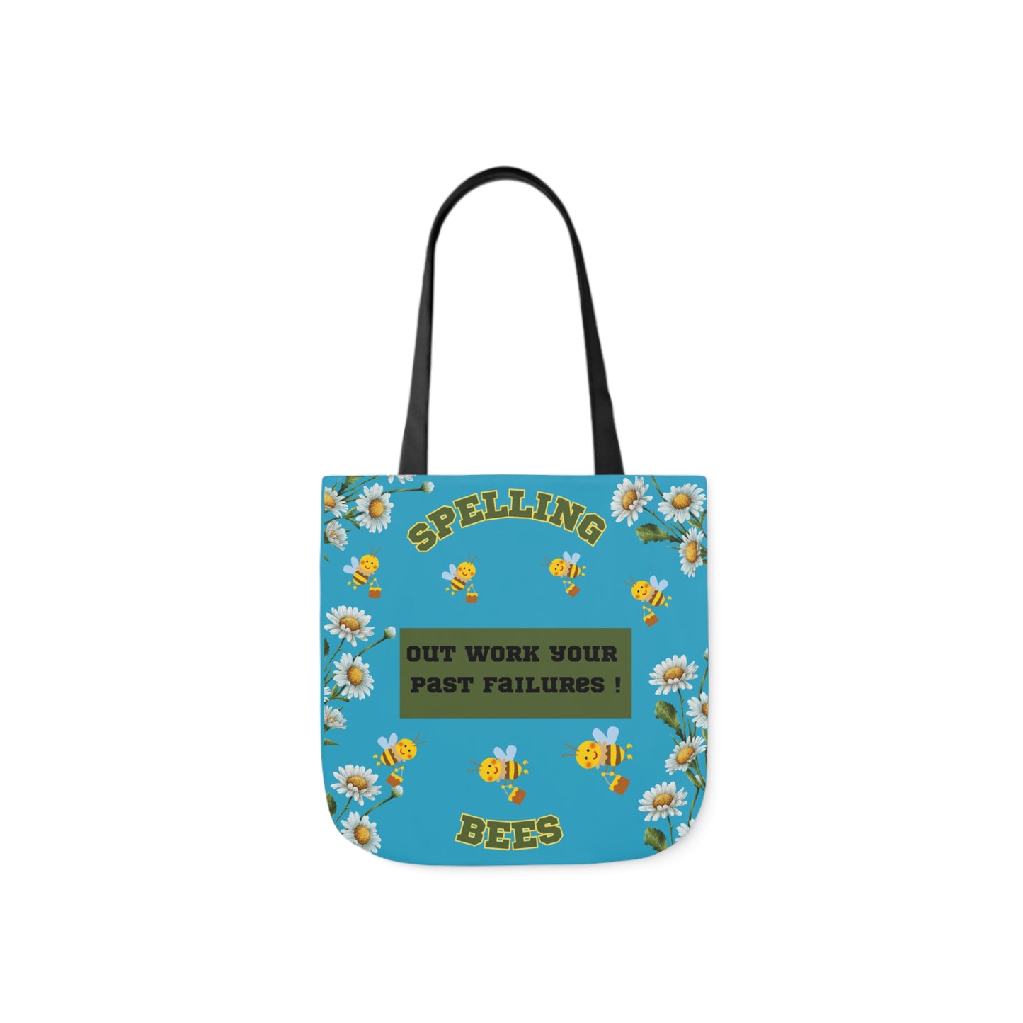 Bubble bee Canvas Tote Bag, 5-Color Straps