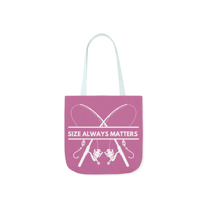 Fishing Canvas Pink Tote Bag