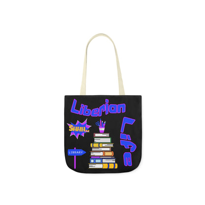 Librarian Tote Bag, 5-Color Straps