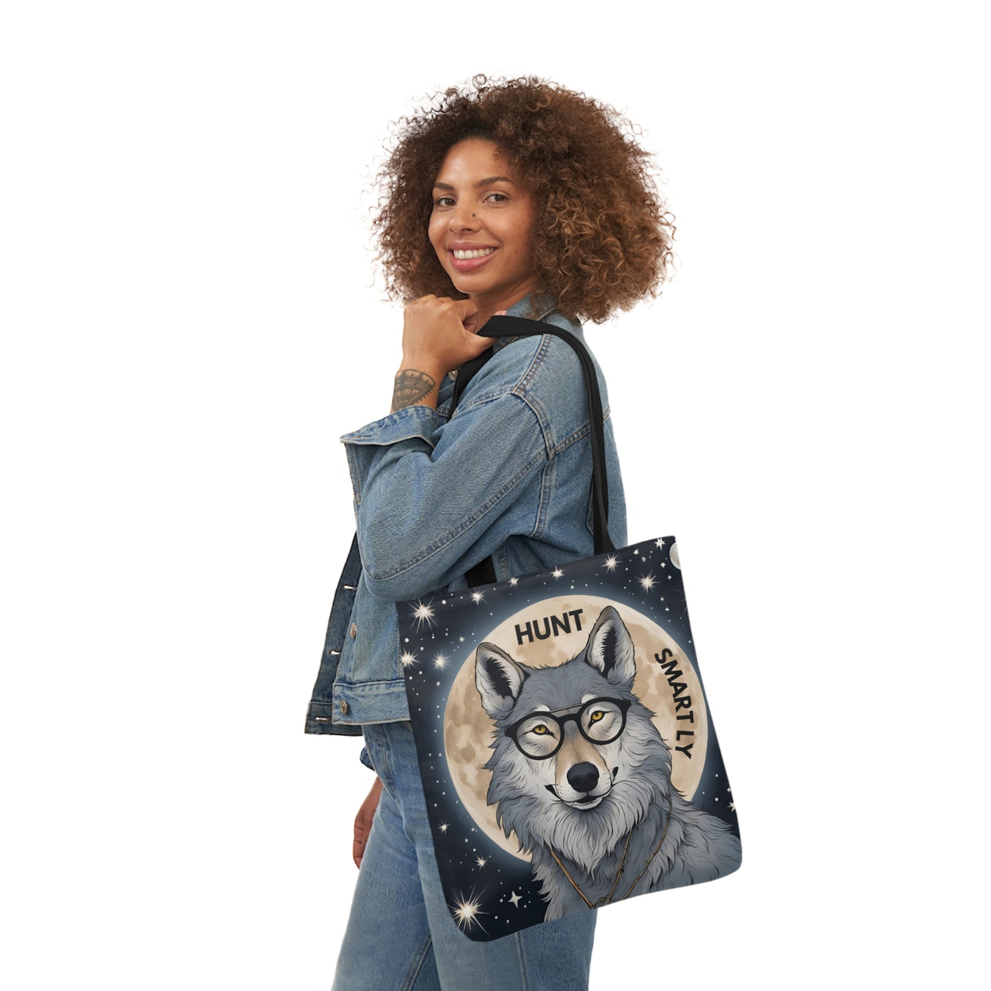 Smart Wolf Tote Bag