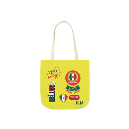 Personalized Mexican Theme Black Canvas Tote Bag
