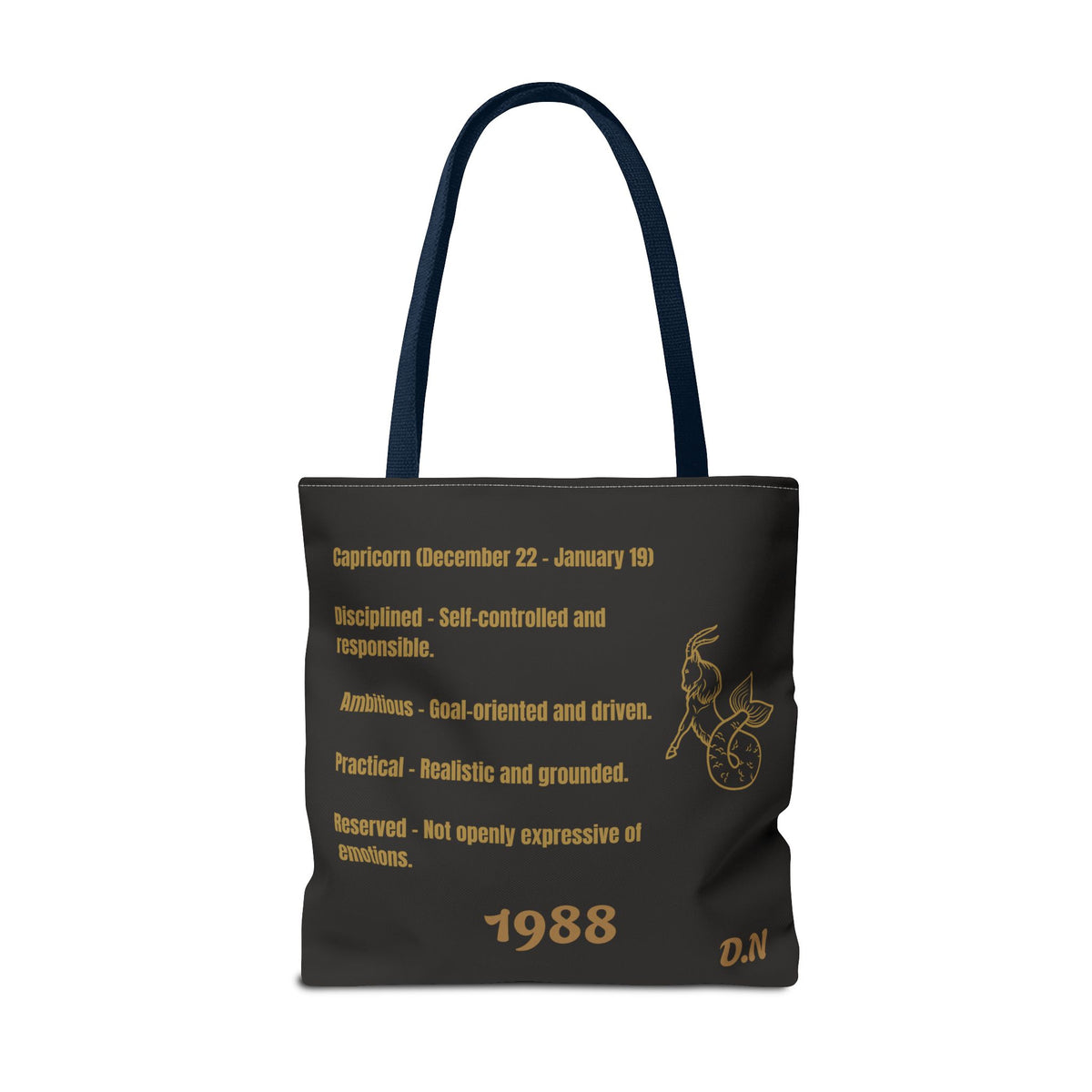 Capricorn Vibes Tote Bag — Zodiac Birthday Gift (December 22–January 19)