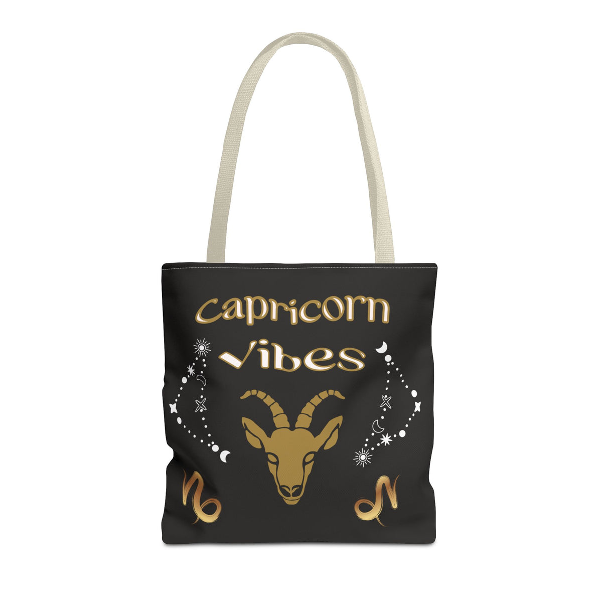 Capricorn Vibes Tote Bag — Zodiac Birthday Gift (December 22–January 19)