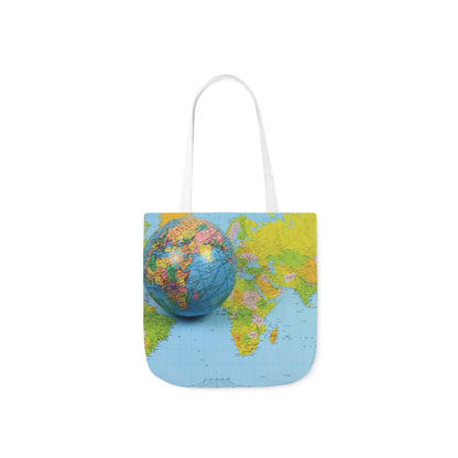 Canvas Tote Bag - Black Personalized City with Map Design