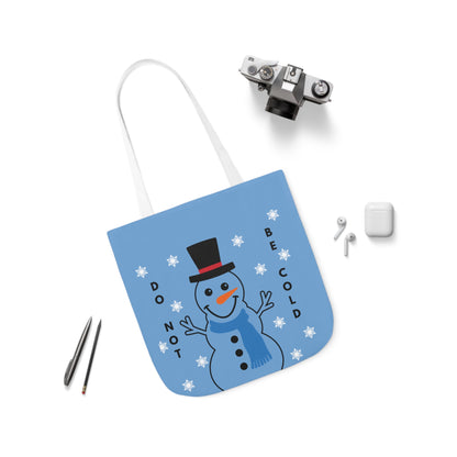 Blue Snowman Tote Bag