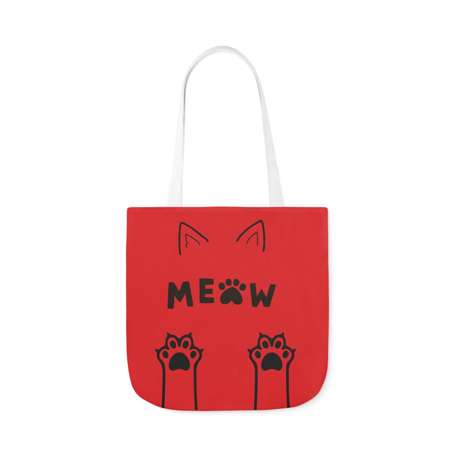 Cat Canvas Tote Bag, 5-Color Straps