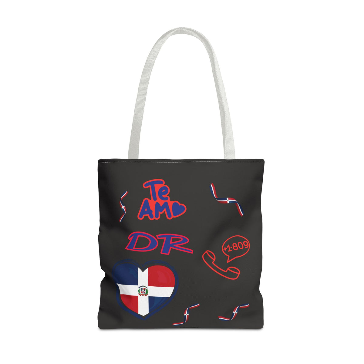 Personalized Initials & D.O.B Dominican Republic CanvasTote Bag