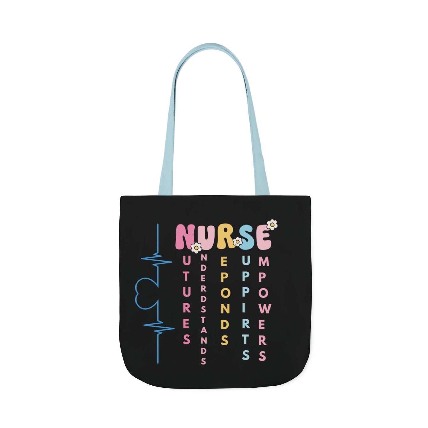 Personalized Nurse Initial Canvas Tote Bag — Custom Initial & Year Started as Nurse