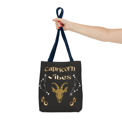 Capricorn Vibes Tote Bag — Zodiac Birthday Gift (December 22–January 19)