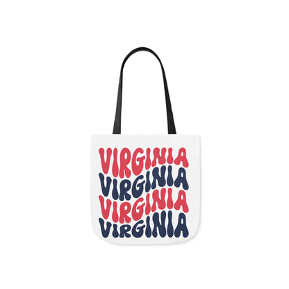 Canvas Tote Bag - Virginia Design with 5-Color Straps