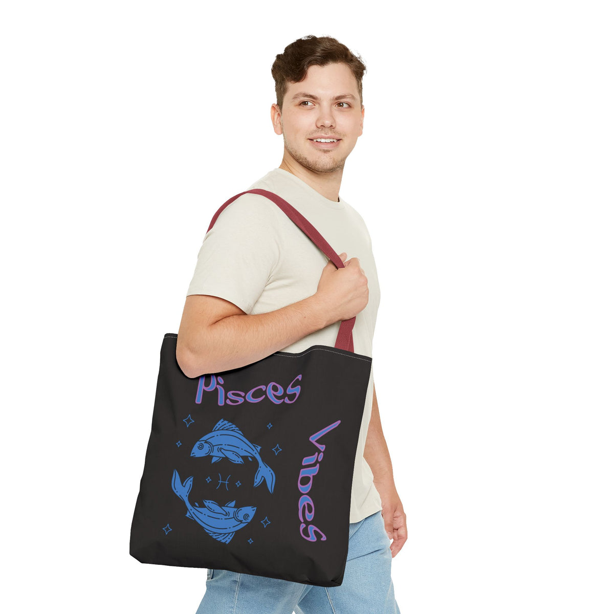 Pisces Vibes Zodiac Tote
