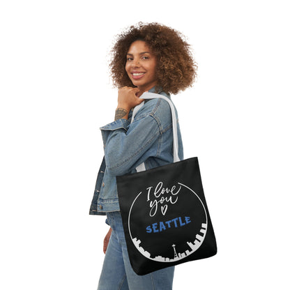 Canvas Tote Bag, Seattle Washington Theme