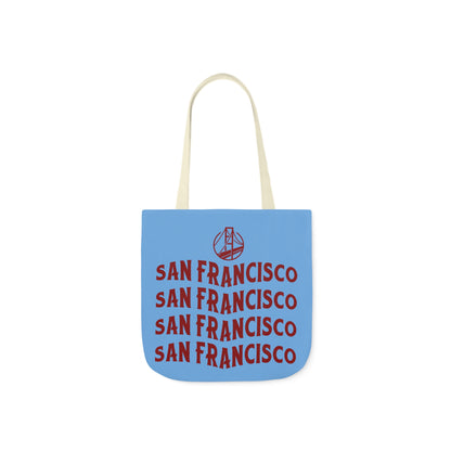 Canvas Tote Bag, San Francisco Light Blue