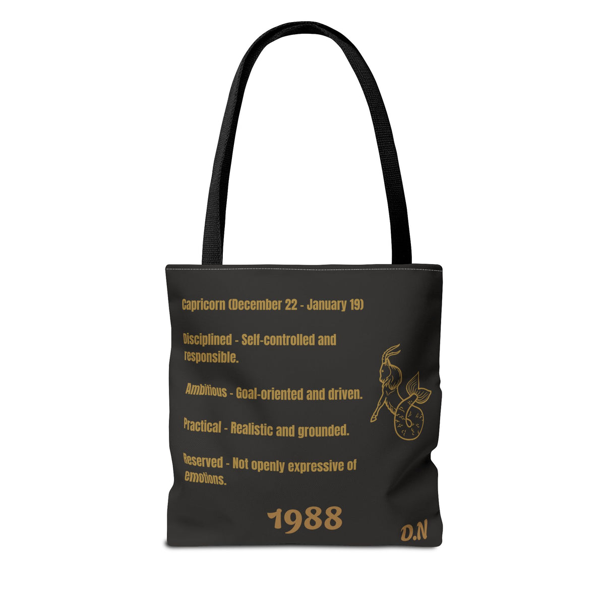 Capricorn Vibes Tote Bag — Zodiac Birthday Gift (December 22–January 19)